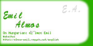 emil almos business card